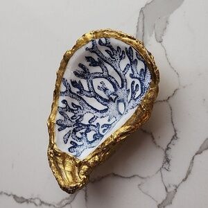 Blue Coral Oyster Trinket Dish